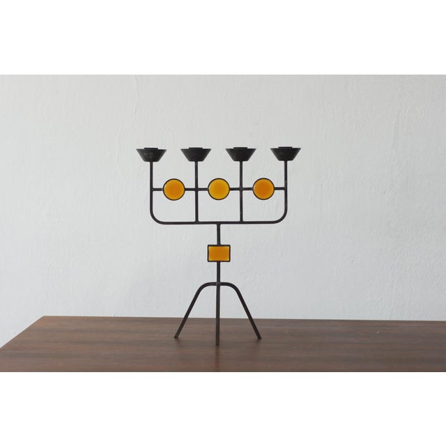 Candleholder by Gunnar Ander for Ystad Metall, Sweden For Sale - Image 4 of 4