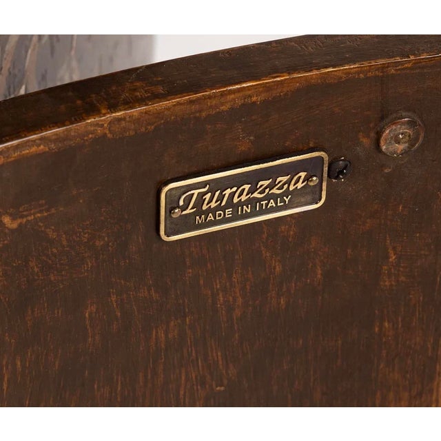 Italian 19th C Style Italian Painted Turazza Demilune Console Cabinet For Sale - Image 3 of 4