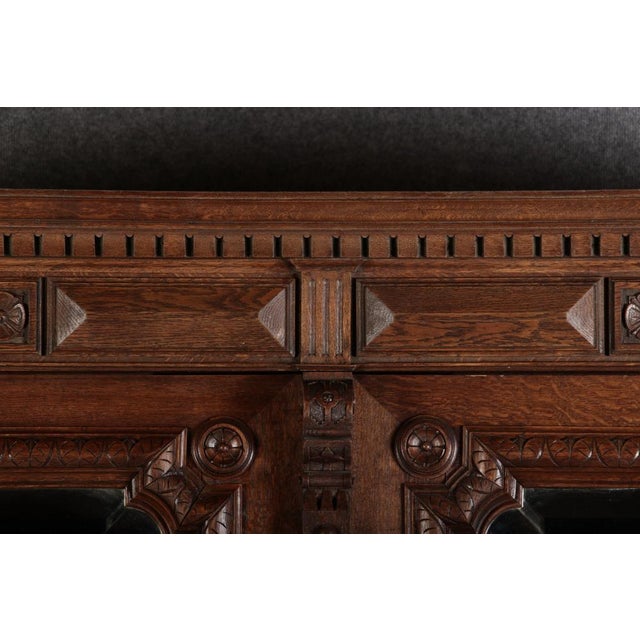 Antique Wilhelminian Oak Cabinet, 1880s For Sale - Image 16 of 18