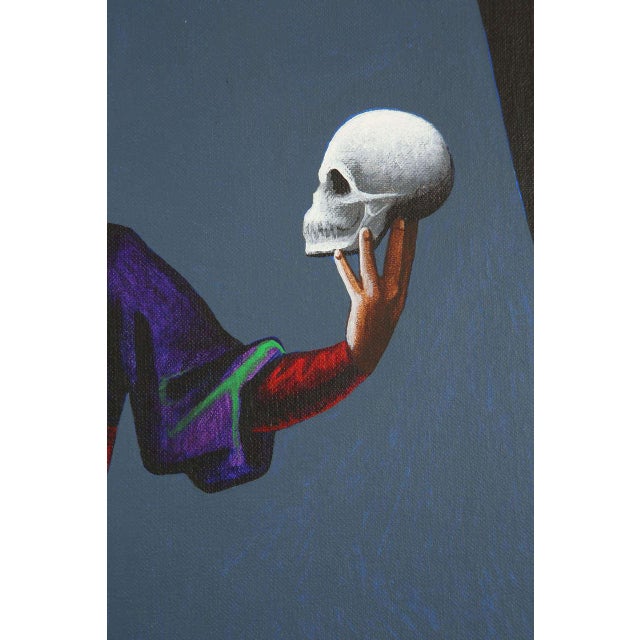 Late 20th Century "Hamlet: A Preliminary Study" Figurative Acrylic Painting by Lynn Curlee, Framed For Sale In New York - Image 6 of 9