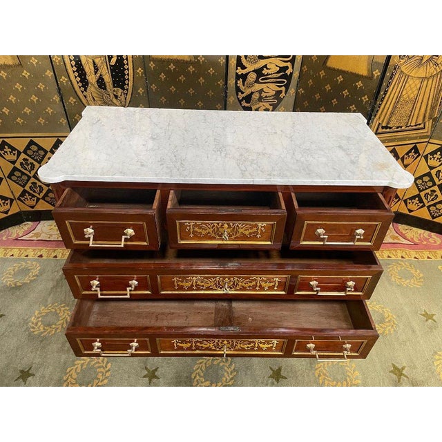Louis XVI Mahogany and Amaranth Commode For Sale - Image 10 of 13