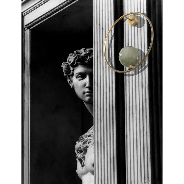 Contemporary Gaia Green Sconce by Emilie Lemardeley For Sale - Image 3 of 4