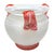 Mid 20th Century Murano Art Glass Bowl "Scavo" Italian Seguso White Red Vase Planter Decor For Sale - Image 5 of 12