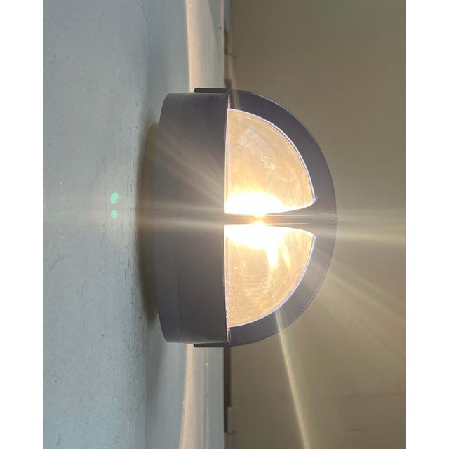 Mid-Century Modern Danish Pirate Blue Metal Outdoor Wall Lamp by Eva and Nils Koppel, Gert Edstrand for Nordisk Solar, 1960s For Sale - Image 6 of 18