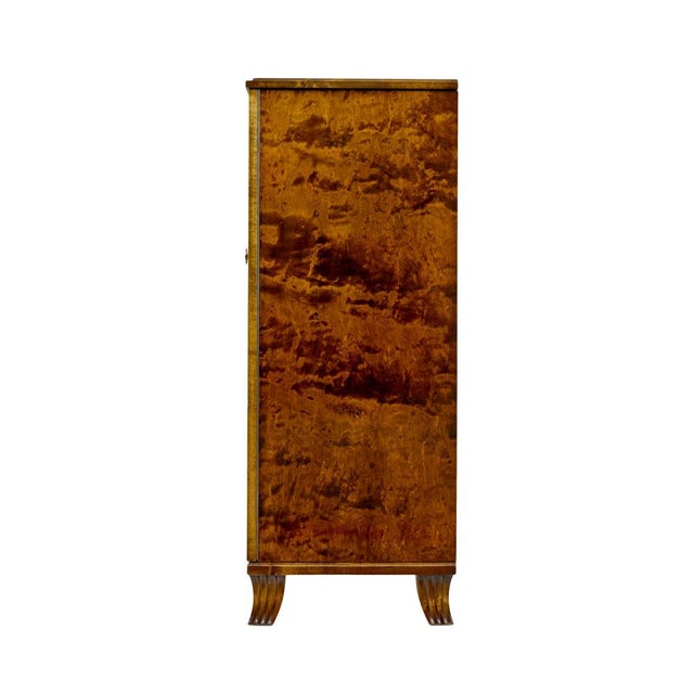 Art Deco Scandinavian Elm and Birch Cabinet, 1940 For Sale - Image 3 of 12