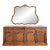 Custom French Provincial Style Oak Buffet / Sideboard – Baker Style, Carved Details, 83” For Sale