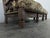 Rustic Oak Sofa with Floral Upholstery For Sale - Image 5 of 6