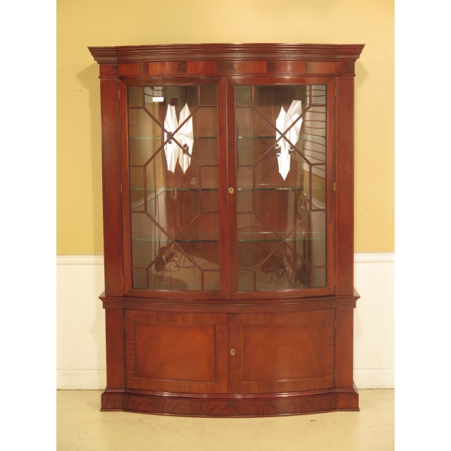 Baker Bow Front Mahogany China Chairish
