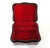 Textile Small Handcrafted Triple Hump Leather Jewelry Box Italy For Sale - Image 7 of 10