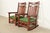 Stickley Brothers Style Antique Mission Oak Arts & Crafts Rocking Chairs, Pair For Sale - Image 9 of 9