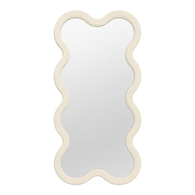 Modern Rectangular Beige Wall Hvyli 6 Mirror for Contemporary Bedrooms For Sale