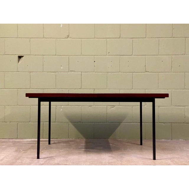 Mid-Century Modern Extendable Model 413SP Dining Table in Teak by Fred Ruf for Knoll International, 1960s For Sale - Image 15 of 15