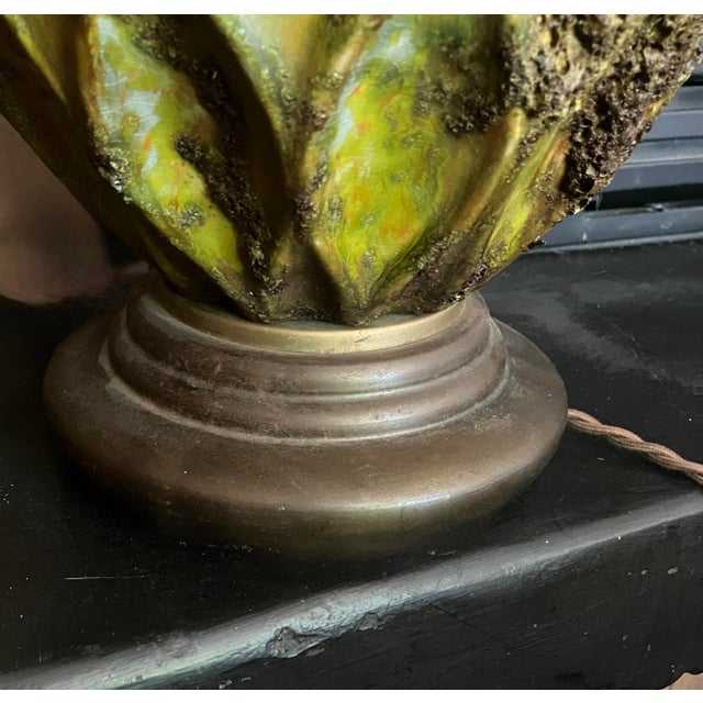1960s Artisan House Style Green "Fat Lava" Lamp For Sale - Image 6 of 6