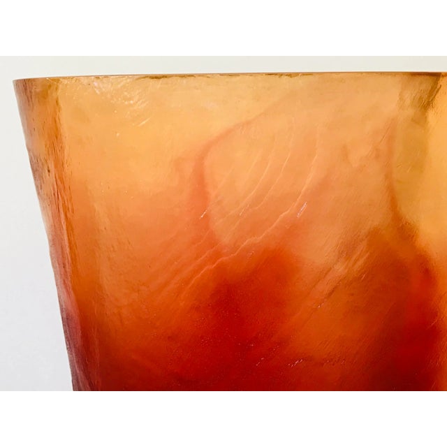 1990s Terry Balle Acrylic Resin Vase For Sale - Image 10 of 13
