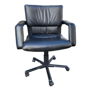1990s Mario Bellini Vintage Executive Leather Desk Chair for Vitra