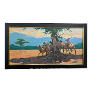 "Lions!!! Scourge of the Greater Kudo" George T. Chakos Fine Art For Sale