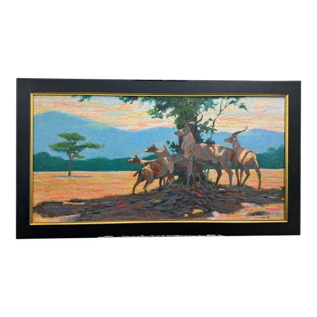 "Lions!!! Scourge of the Greater Kudo" George T. Chakos Fine Art For Sale