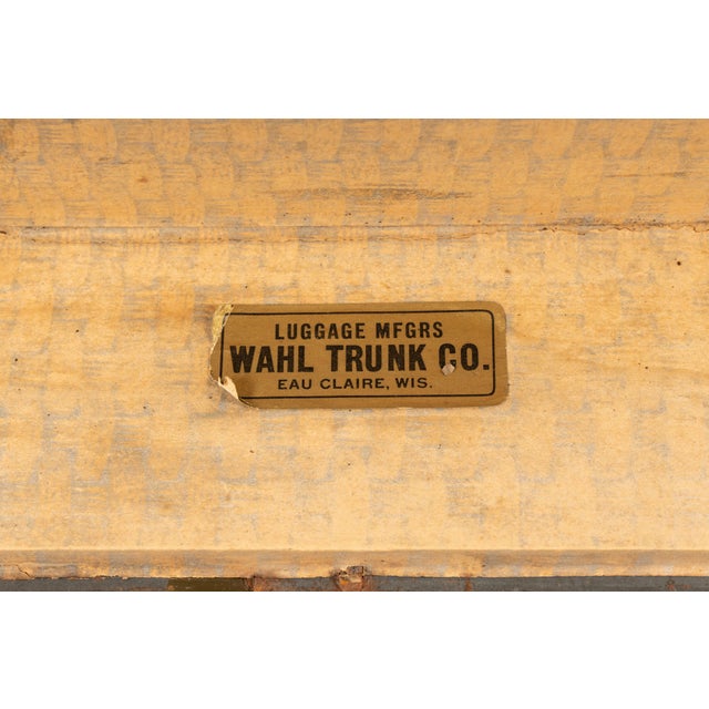C. 1940 Steamer Trunk For Sale - Image 9 of 11