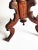 Wood Hexagonall Gueridon Table With Carved Legs For Sale - Image 7 of 13