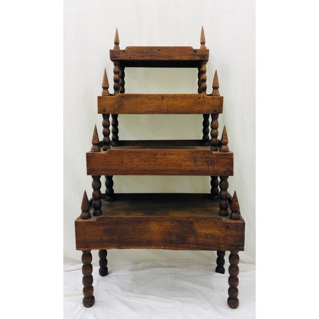 Rustic Antique Primitive Arts & Crafts Shelf For Sale - Image 3 of 10