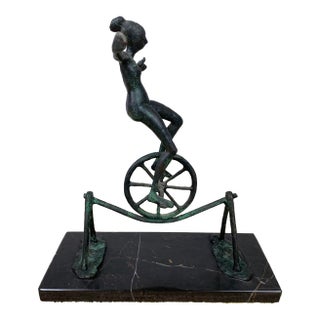 Vintage Iron High Wire Sculpture For Sale