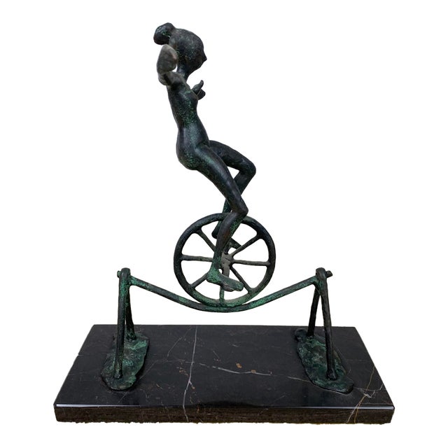 Vintage Iron High Wire Sculpture For Sale