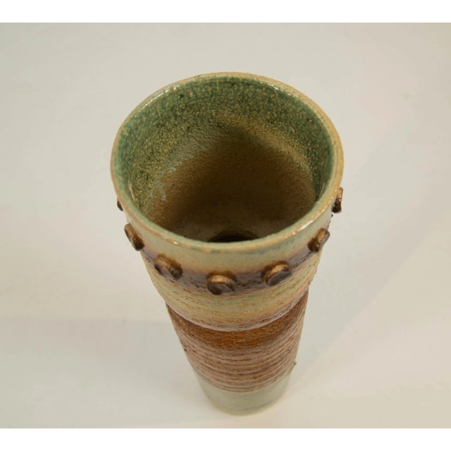 Mid-Century Ceramic Floor Vase, Czechoslovakia, 1970s For Sale - Image 4 of 6