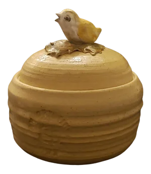 Late 20th Century Original Bird Box Ceramic Lidded Bowl