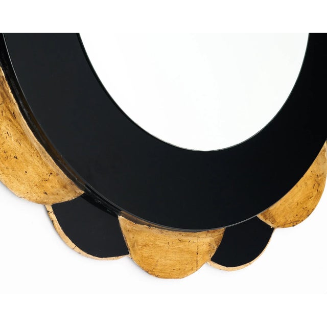 Black and Gold Neo Baroque Sunburst Mirror For Sale In Austin - Image 6 of 9