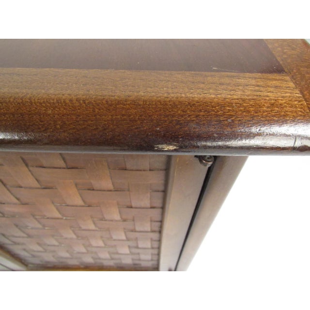 Vintage Walnut End Tables by Lane - a Pair For Sale - Image 9 of 13