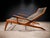 Brazilian Modern Chaise Lounge in Caviúna Wood & Fabric by Pierre Weckx, Brazil, 1950s — Lot 573A For Sale - Image 15 of 17