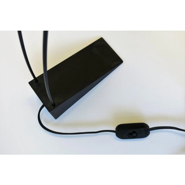 Black Minimalist Desk Lamp by Designer Robert Sonneman, Circa 1980s For Sale - Image 11 of 12
