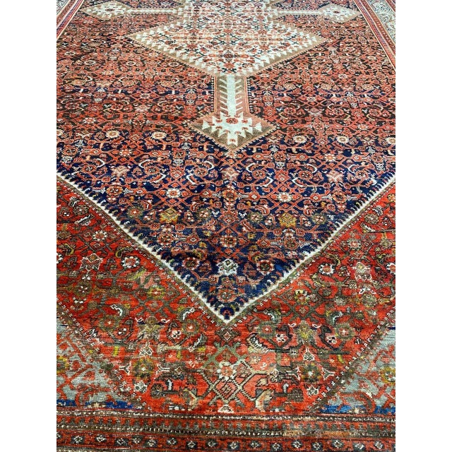 1910s 1910s Antique Persian Malayer Area Rug 10'0" X 20'0" For Sale - Image 5 of 13