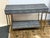 Currey & Company Faux Shagreen + Brass Console Table For Sale In San Francisco - Image 6 of 12