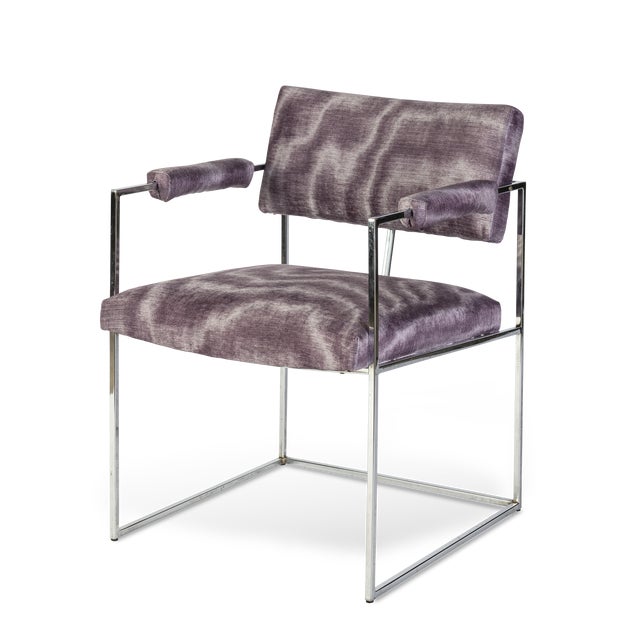 Mid-Century Modern 1980s Metal Dining Chairs- Set of 6 For Sale - Image 3 of 9