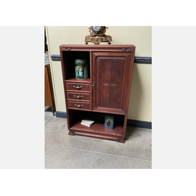 Antique Art Nouveau Cabinet in Wood, 1910 For Sale - Image 4 of 15