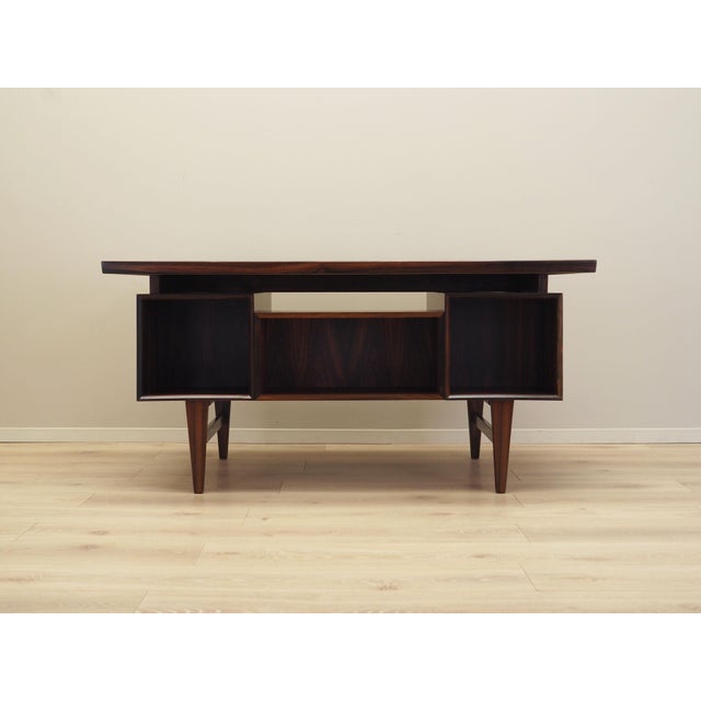 Wood Danish Rosewood Desk, 1960s For Sale - Image 7 of 18