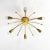 Modern Brass Sun-Shaped Flush Mount by J. T. Kalmar for Kalmar, Austria, 1950s For Sale - Image 4 of 7