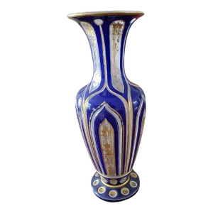 Antique Moser Bohemian Overlay Vase