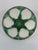 Ceramic 1920s Antique French Longchamp Majolica Green and White Oyster Plate For Sale - Image 7 of 14