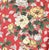 Vibrant vintage cotton home décor fabric featuring lush, peony-style blooms in yellow and ivory, with layered green...