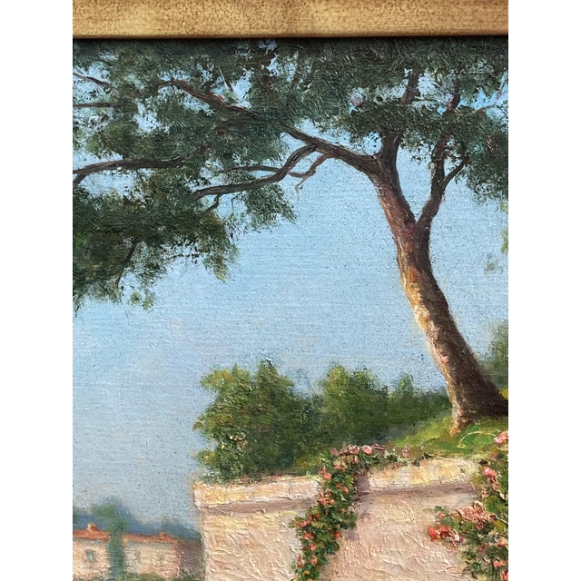 F. Peyre, Mediterranean Seascape, 1920s, Oil on Panel For Sale - Image 11 of 17