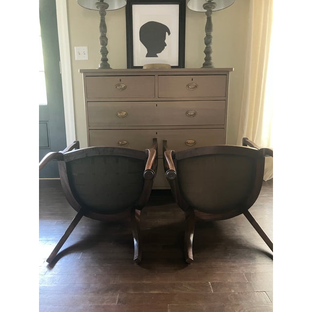 Early 20th Century Edwardian English Tub Chairs For Sale - Image 11 of 14