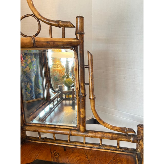 Rare Bamboo & Lacquer Corner Cabinet, Perret & Vibert c.1870 For Sale - Image 9 of 17