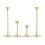 Steel with Brass Jazz Candleholders by Max Brüel for Karakter, Set of 4 For Sale - Image 6 of 16