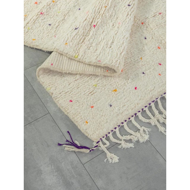 Beige Tiny Polka Dots III Berber Rug, 2010s For Sale - Image 8 of 9
