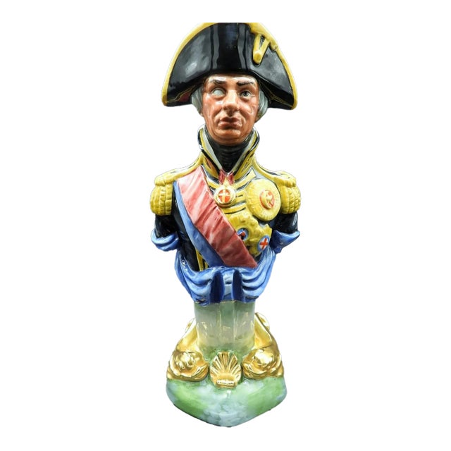 Royal Doulton Adm Horatio Nelson H M S Trafalgar Nautical Ships Figurehead Figurine 1980 For Sale