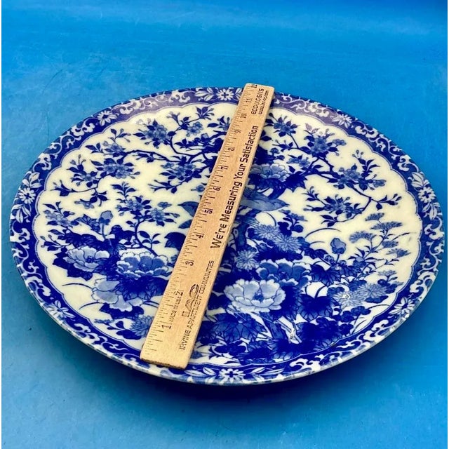 Hand Painted Seto Sometsuke Charger, by Dates From Victorian Era For Sale - Image 4 of 7