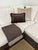 Contemporary Cashmere Throw Zibeline with Fringes Brown from Lo Decor For Sale - Image 3 of 4