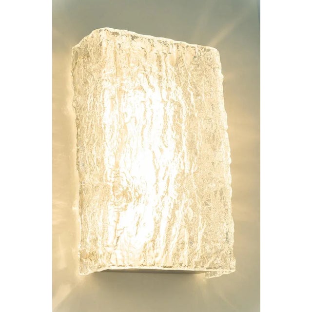 Glass Murano Glass Sconces from Kaiser, Germany, 1970s, Set of 2 For Sale - Image 7 of 13